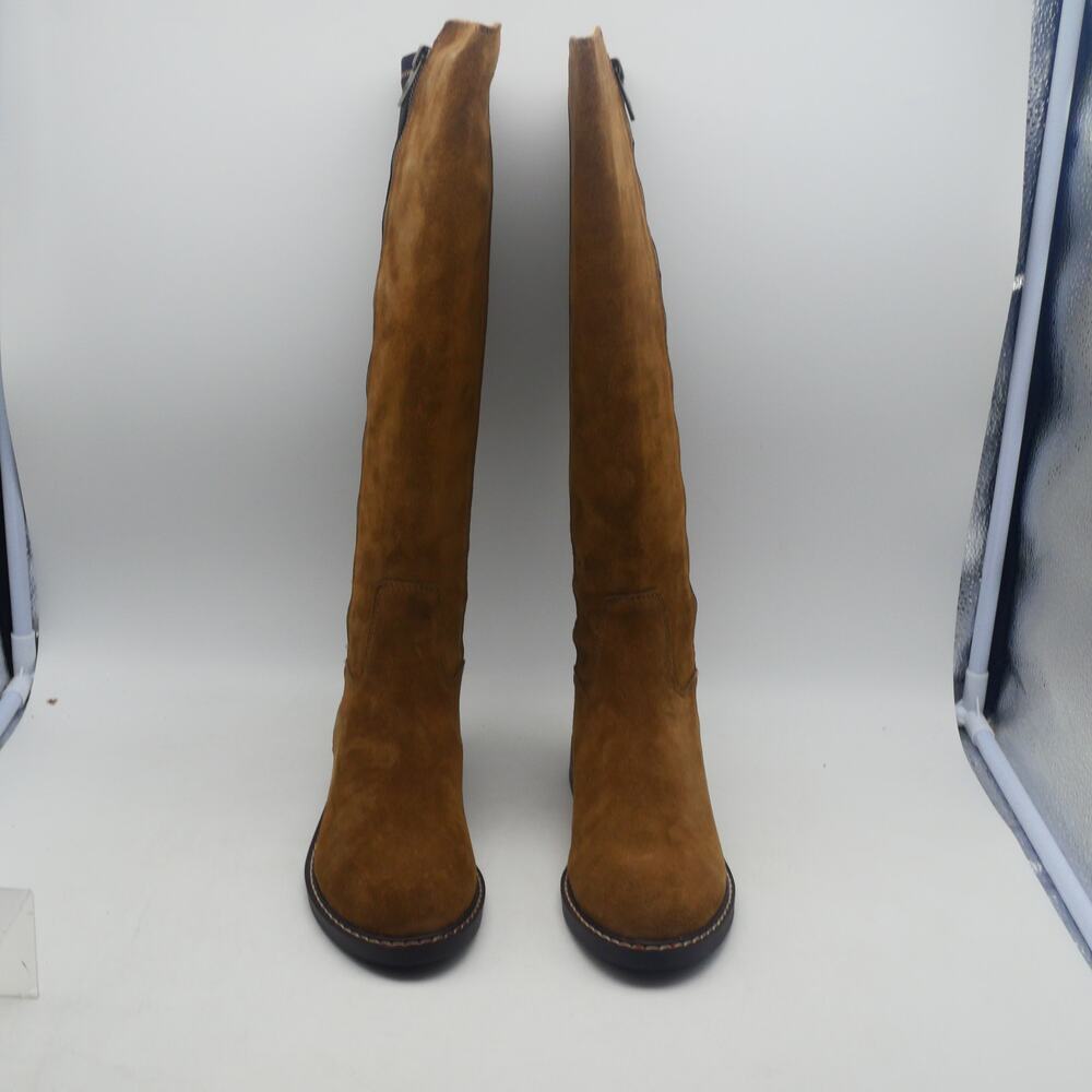 NEW Donald Pliner Isla Calf Suede Women's 5.5 Tall Boots Saddle Brown - Picture 6 of 10